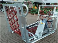 Ķēžu ecēšas, 2 cilindri, slēgts rāmis — 3